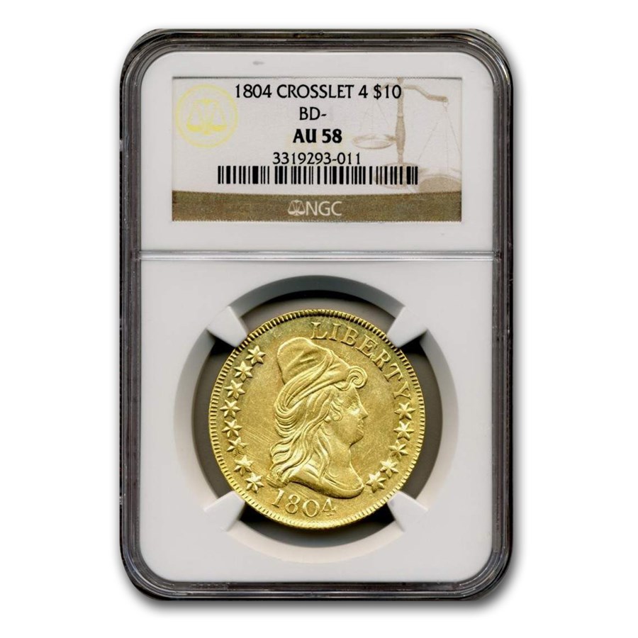 Buy 1804 $10 Turban Head Gold Eagle AU-58 NGC (Crosslet 4) | APMEX