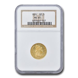 Buy 1804 Gold Capped Bust Quarter Eagle MS-61 | APMEX