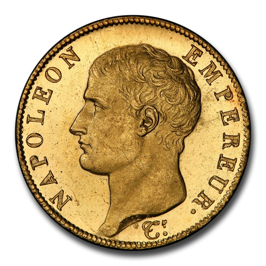 (1804)-A France Gold 40 Francs Napoleon I MS-64 PCGS