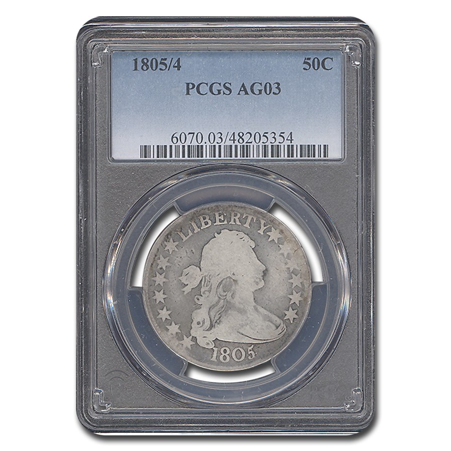 1805/4 Draped Bust Half Dollar AG-3 PCGS