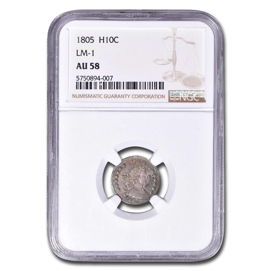 Buy 1805 Draped Bust Half Dime AU-58 NGC (LM-1) | APMEX