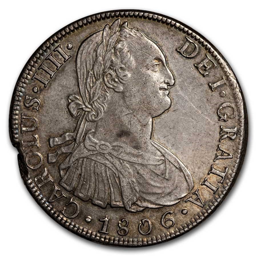 1806-LIMA JP Peru Silver 8 Reales Charles IV AU (Details)