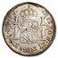 1807-So FJ Chile Silver 2 Reales Charles IV AU