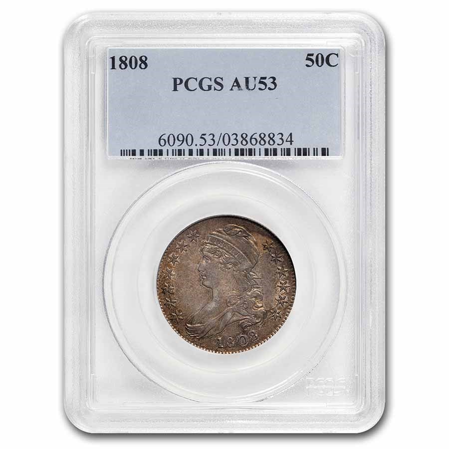 Buy 1808 Bust Half Dollar AU-53 PCGS | APMEX