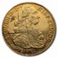 1808-NR JJ Colombia Gold 8 Escudo Charles IV AU