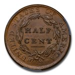 1809/6 Half Cent MS-65 CACG ( Brown, 9 Over Inverted 9)