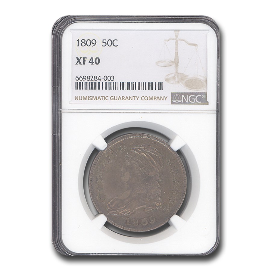 1809 Bust Half Dollar XF-40 NGC