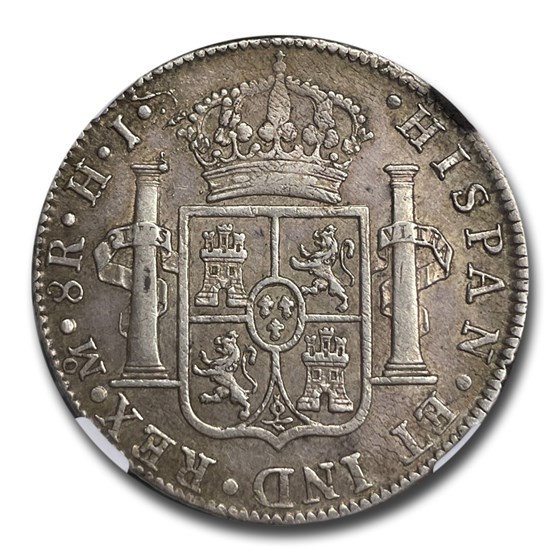 1810-Mo Mexico Silver 8 Reales Ferdinand VII AU-50 NGC