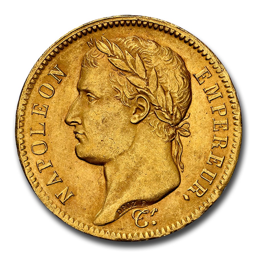 1811-A France Gold 40 Francs Napoleon MS-63 NGC