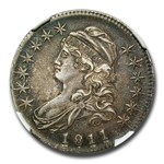 1811 Capped Bust Half Dollar AU-53 NGC (Small 8, O-108a)