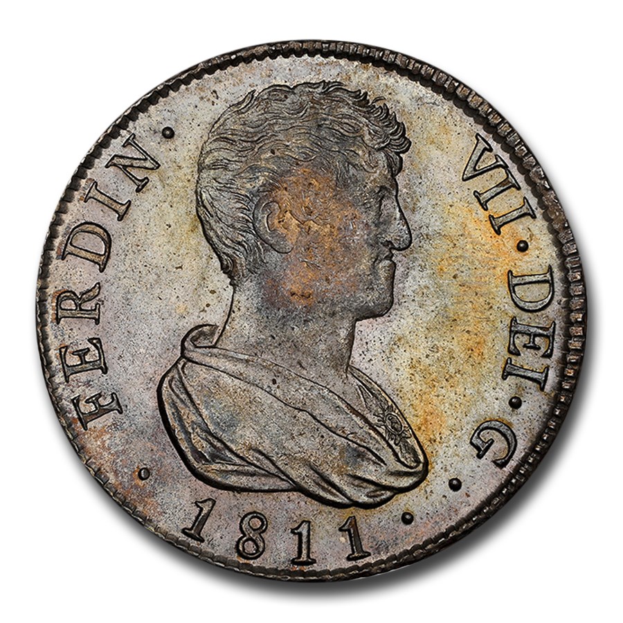 1811-V Spain Silver 4 Reales Ferdinand VII MS-64 NGC