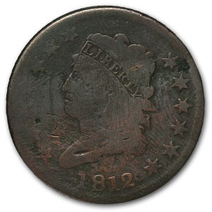 1812 Large Cent Lg Date Good