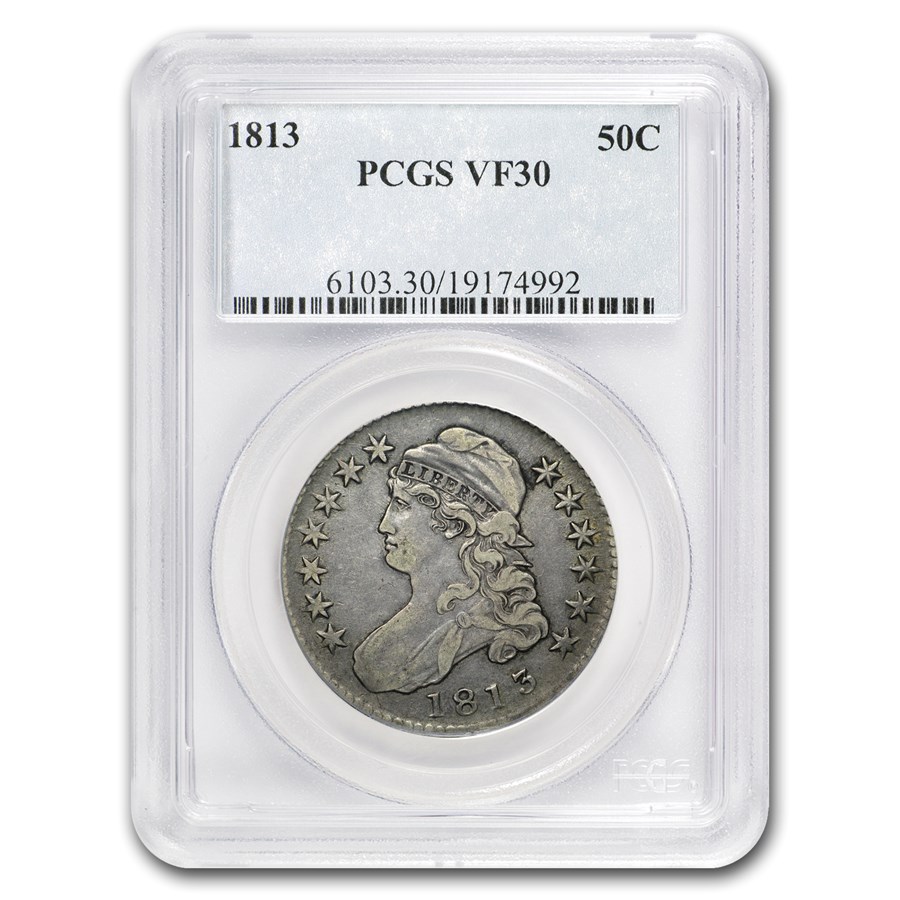 Buy 1813 Bust Half Dollar VF-30 PCGS | APMEX