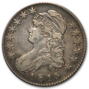 1813 Bust Half Dollar XF