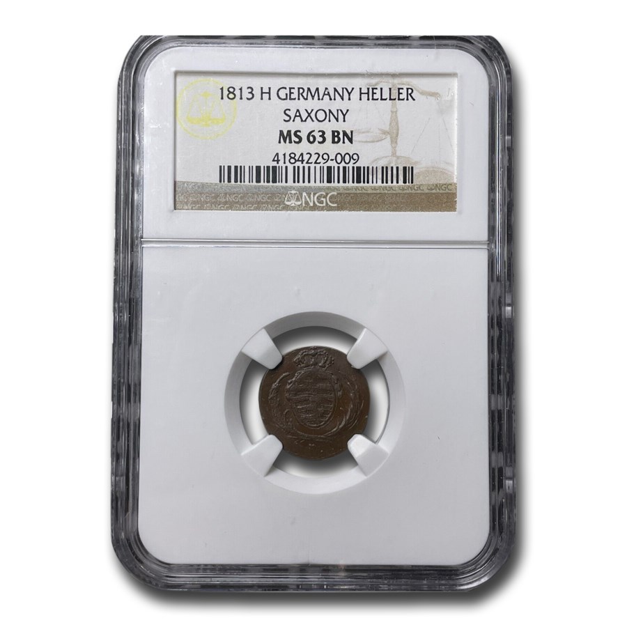 1813 Germany Heller MS-63 NGC (Brown)