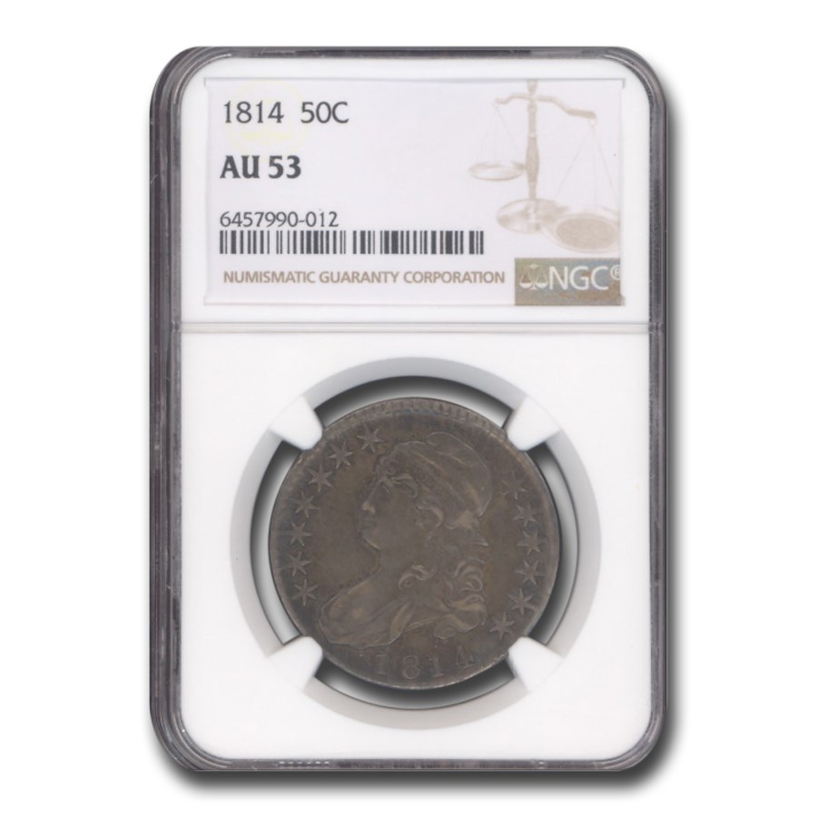 1814 Capped Bust Half Dollar AU-53 NGC