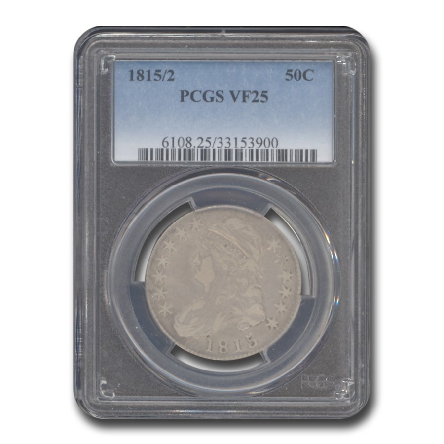 1815/2 Capped Bust Half Dollar VF-25 PCGS