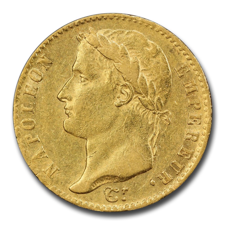 1815-A France Gold 20 Francs Napoleon I AU-53 PCGS