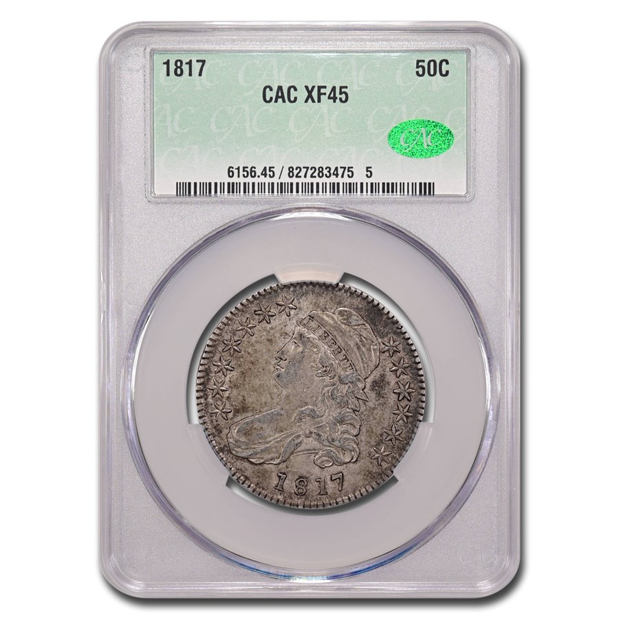 1817 Bust Half Dollar XF-45 CACG