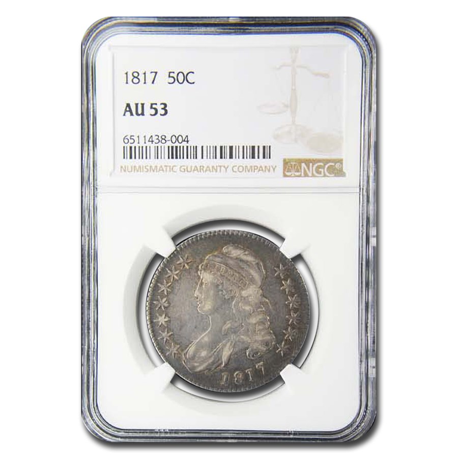 1817 Capped Bust Half Dollar AU-53 NGC