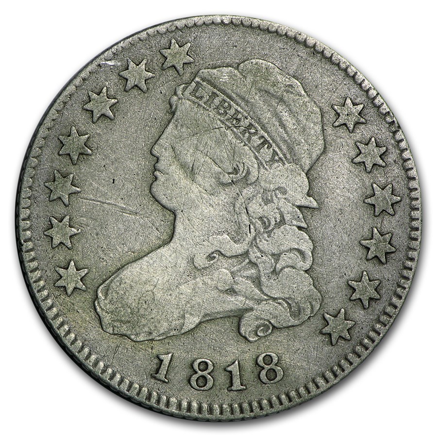 1818 Capped Bust Quarter Fine