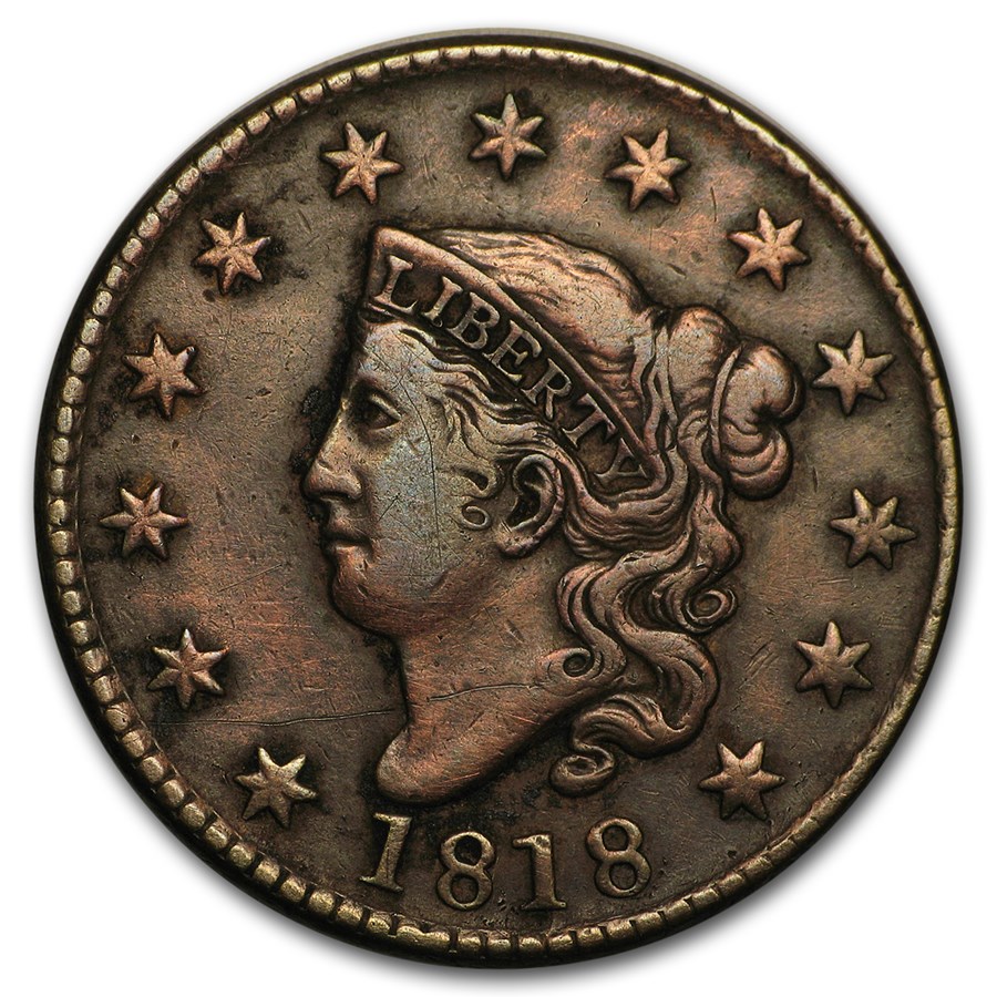 1818 Large Cent Fine