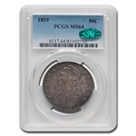 1819 Capped Bust Half Dollar MS-64 PCGS CAC