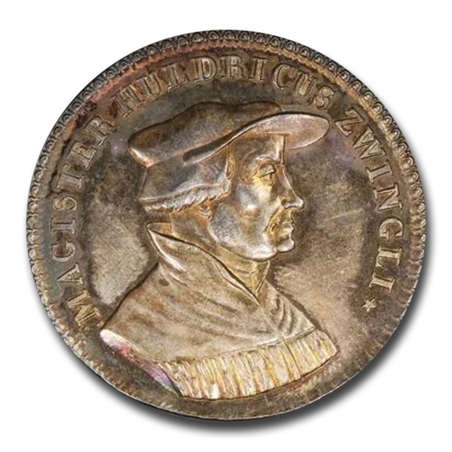 1819 Switzerland Reformation Medal AU-58 PCGS