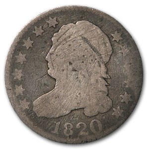1820 Capped Bust Dime Large O Good
