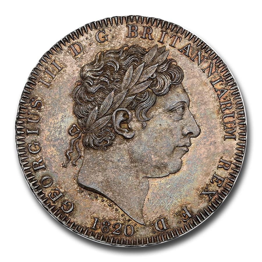 1820 Great Britain Silver Crown George III MS-63 NGC
