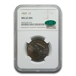 1820 Large Cent MS-65 NGC CAC (Brown)