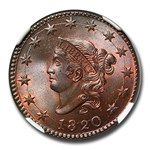 1820 Large Cent MS-66+ NGC (Brown)