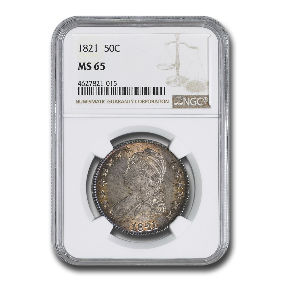 1821 Bust Half Dollar MS-65 NGC