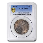 1822/1 Bust Half Dollar MS-65 PCGS