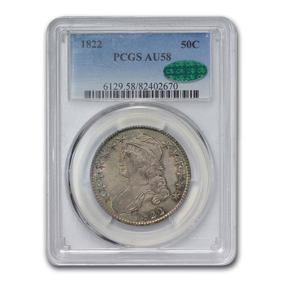 Buy 1822 Bust Half Dollar AU-58 PCGS CAC | APMEX