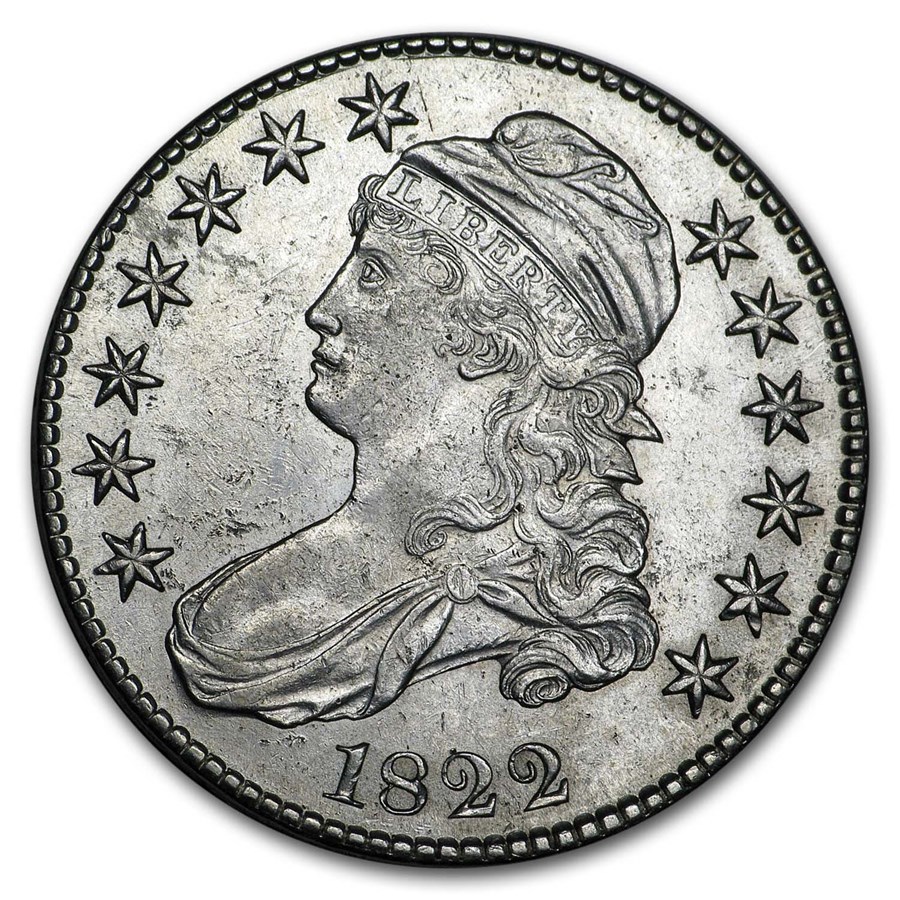 1822 Bust Half Dollar AU