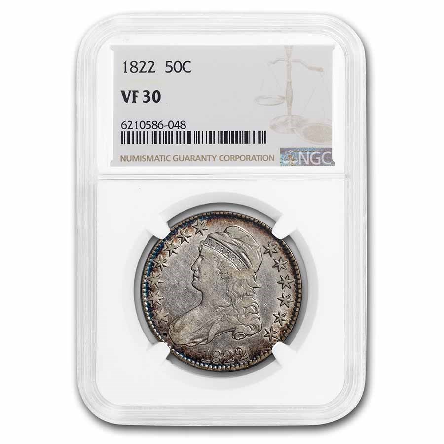 Buy 1822 Bust Half Dollar VF-30 NGC | APMEX