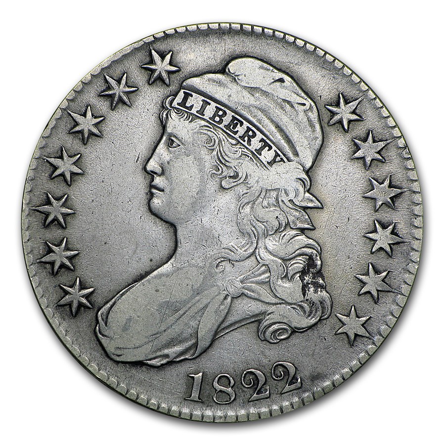 1822 Bust Half Dollar VF