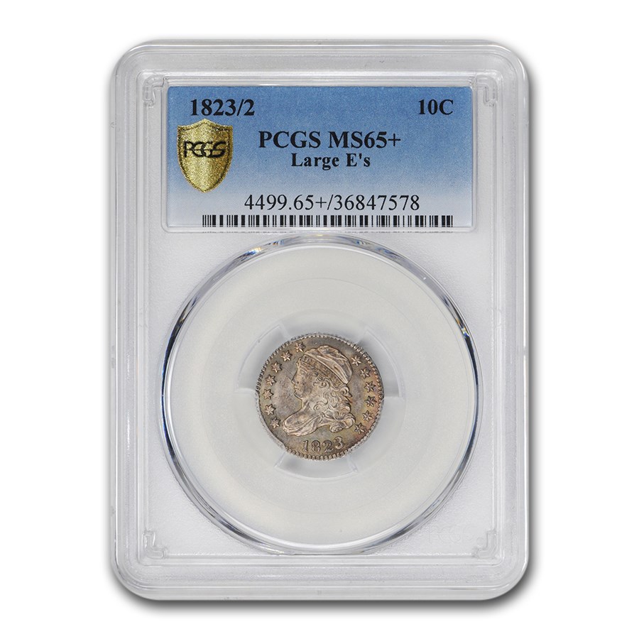 1823/2 Capped Bust Dime MS-65+ PCGS (Large E's)