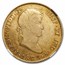 1823 PTS PJ Bolivia Gold 8 Escudos Ferdinand IV AU-58 NGC