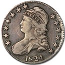 1824 Bust Half Dollar VF