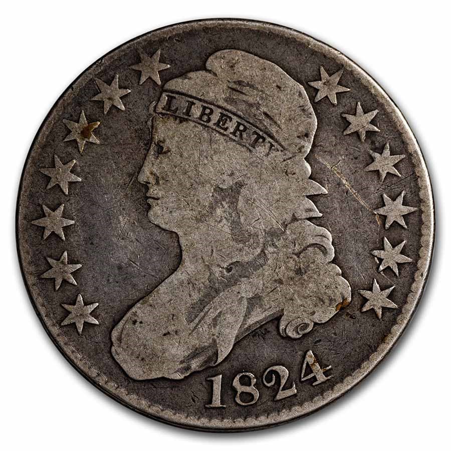 1824 Bust Half Dollar VG