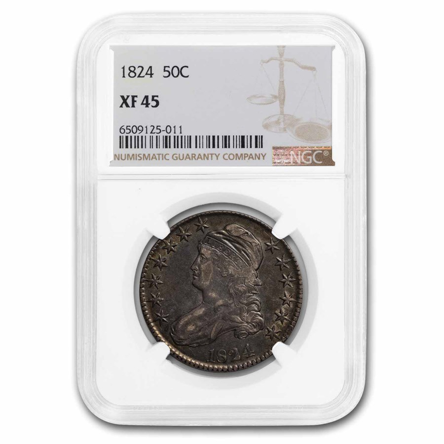 1824 Bust Half Dollar XF-45 NGC