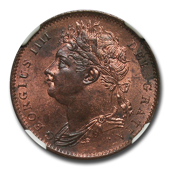 Buy 1825 Great Britain Farthing MS-63 NGC (Red/Brown) | APMEX