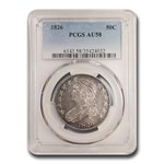 1826 Bust Half Dollar AU-58 PCGS