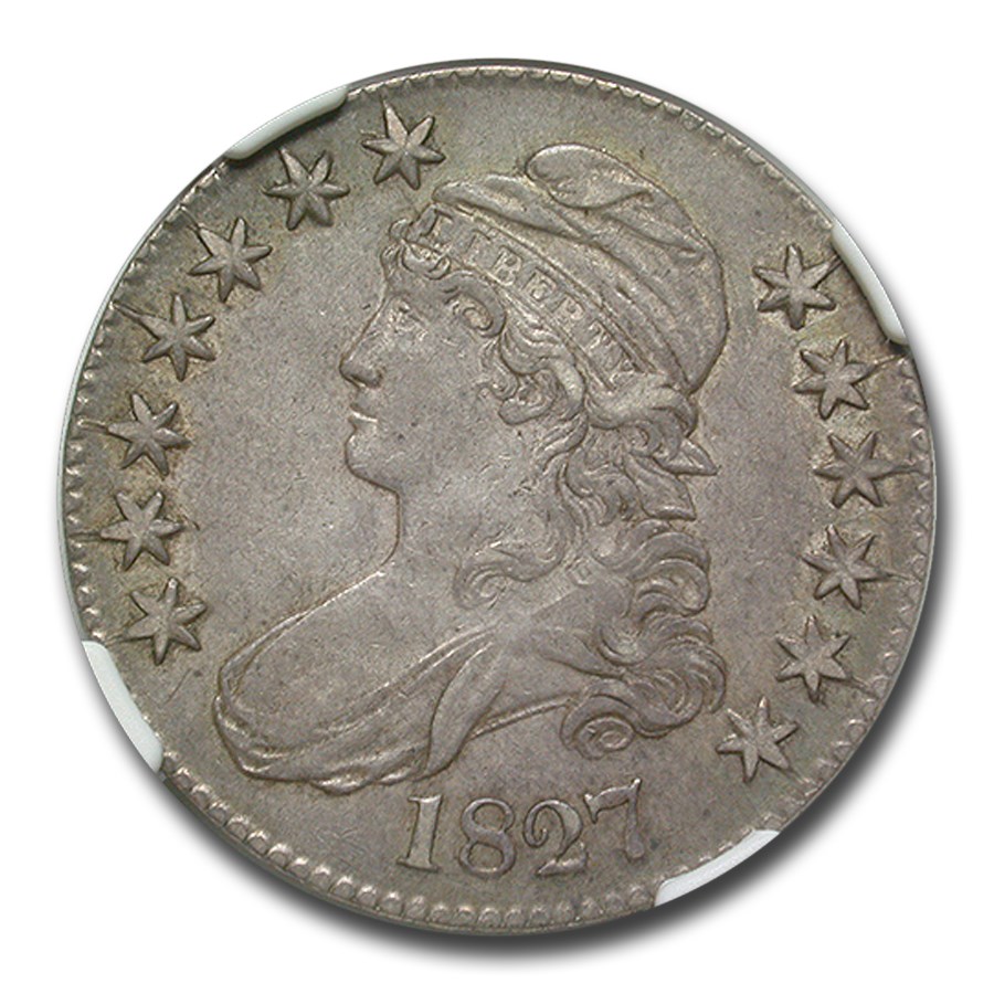 1827 Bust Half Dollar XF-45 NGC (Square Base 2)