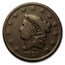 1828 Large Cent Lg Date VG