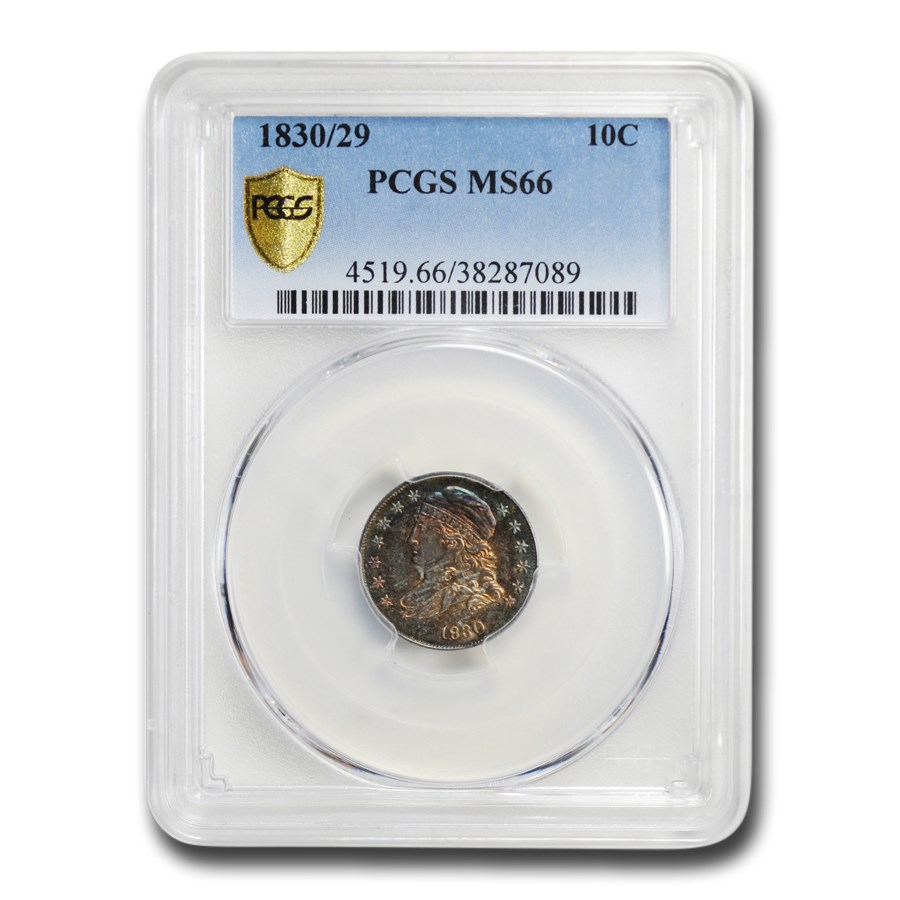 1830/29 Capped Bust Dime MS-66 PCGS