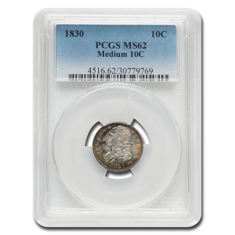 1830 Capped Bust Dime MS-62 PCGS (Med 10)