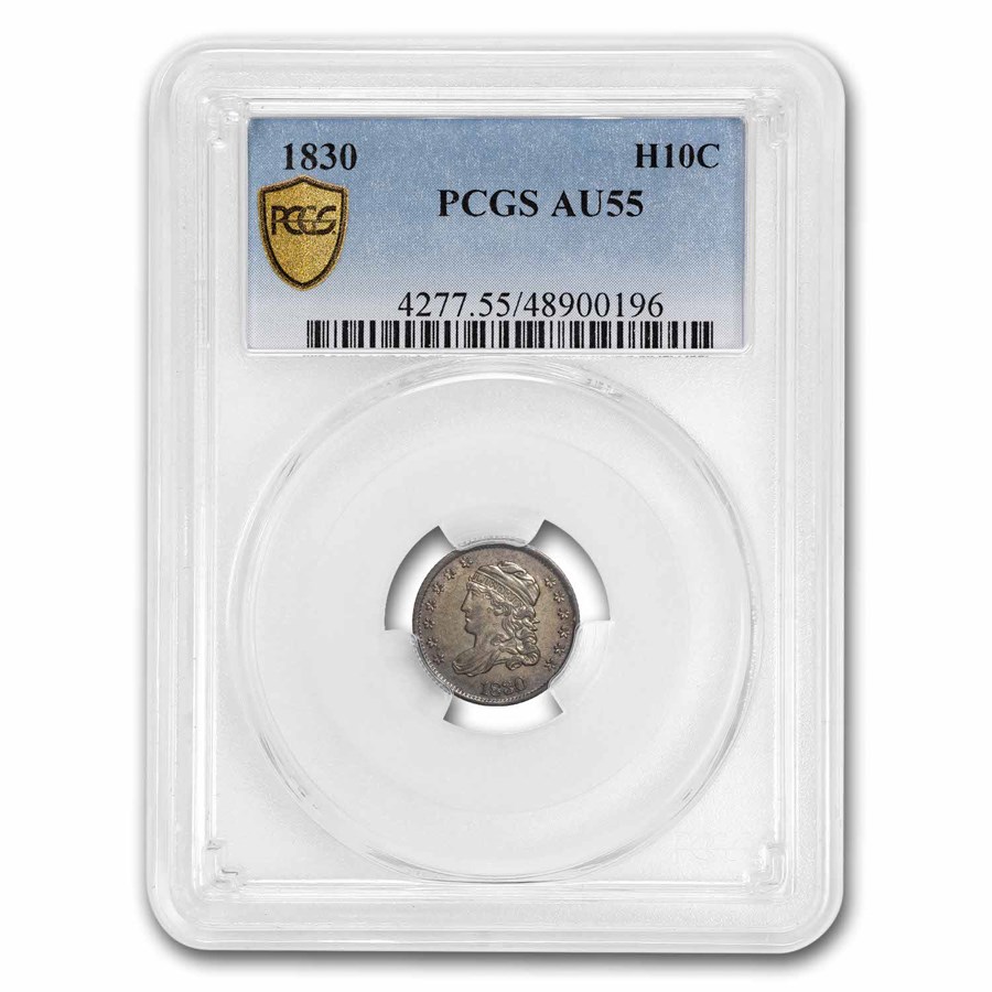 1830 Capped Bust Half Dime AU-55 PCGS